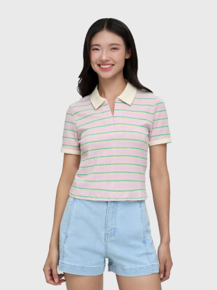 Áo polo phối màu