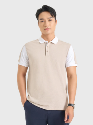 Áo polo phối màu