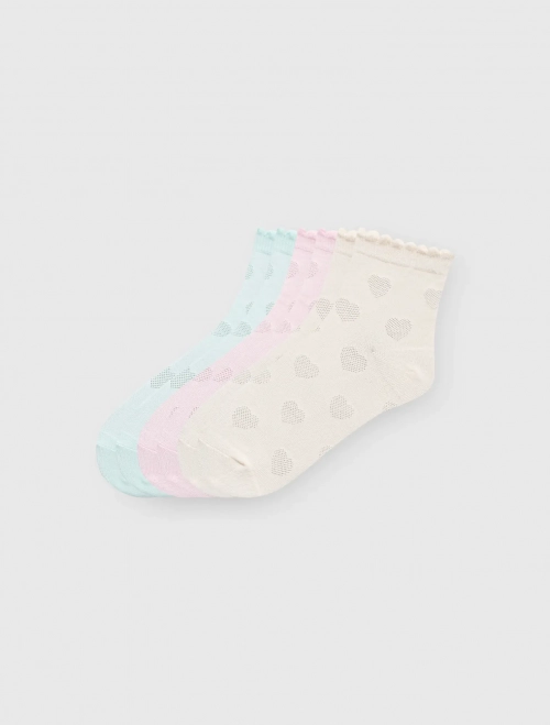 Combo 3 đôi tất bé gái cao cổ in họa tiết