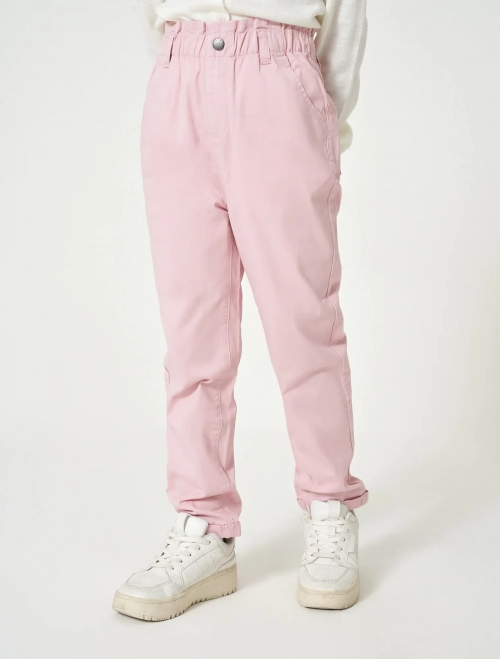 Quần khaki bé gái cạp bèo dáng suông