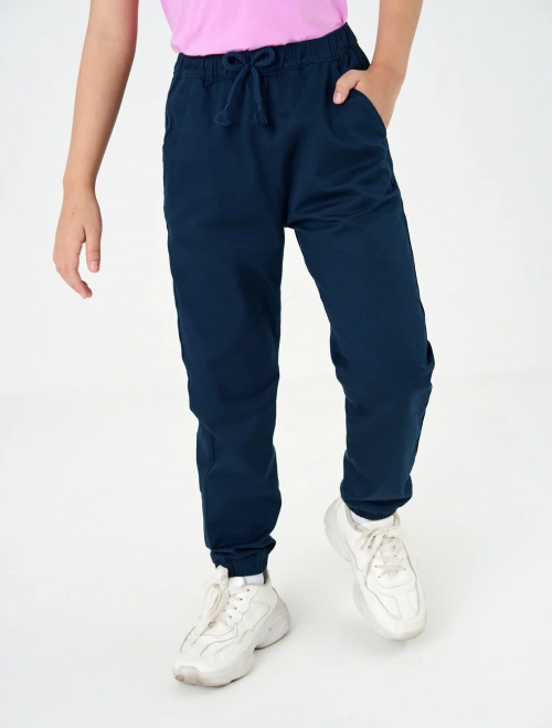 Quần khaki bé gái cạp chun