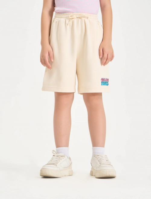 Quần soóc bé gái cạp chun dáng thể thao