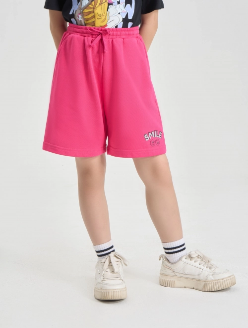 Quần soóc bé gái cạp chun dáng thể thao