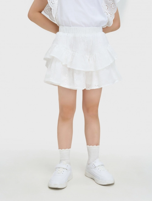 Quần soóc bé gái bèo tầng