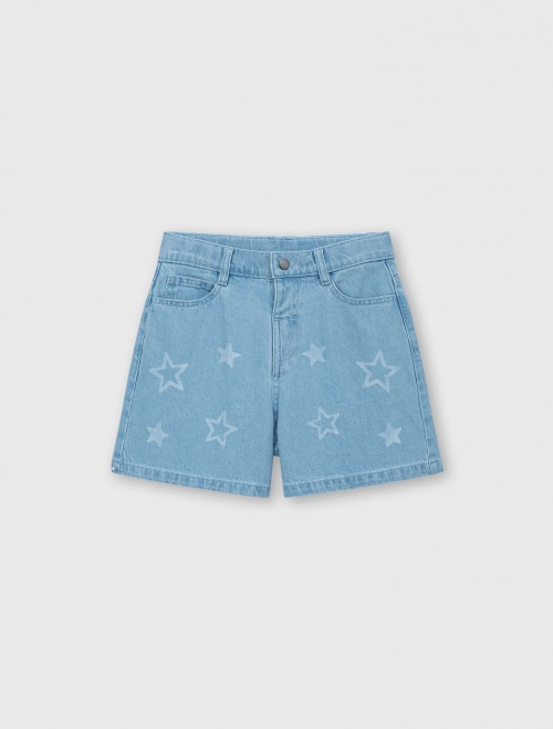 Quần soóc jeans bé gái cotton