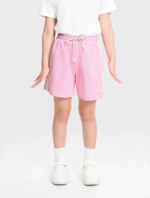 Quần soóc bé gái cạp chun có hình in