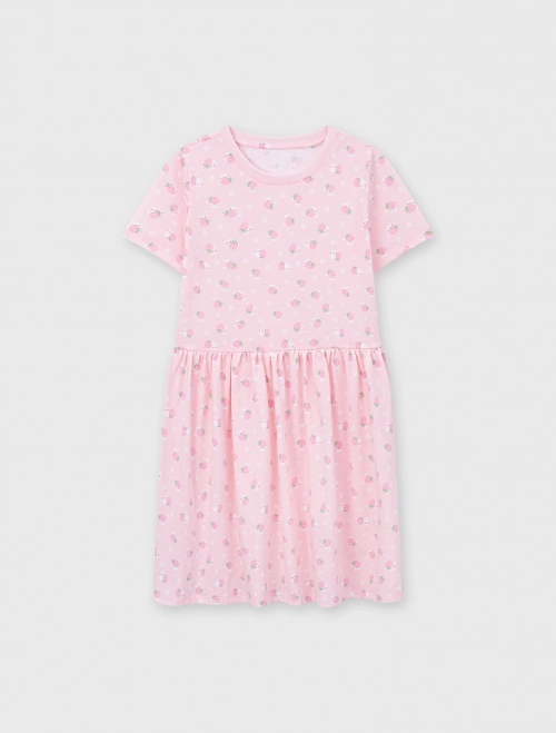 Váy liền bé gái có hình in