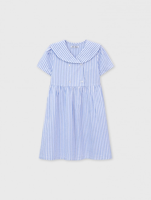 Váy liền bé gái cổ thủy thủ