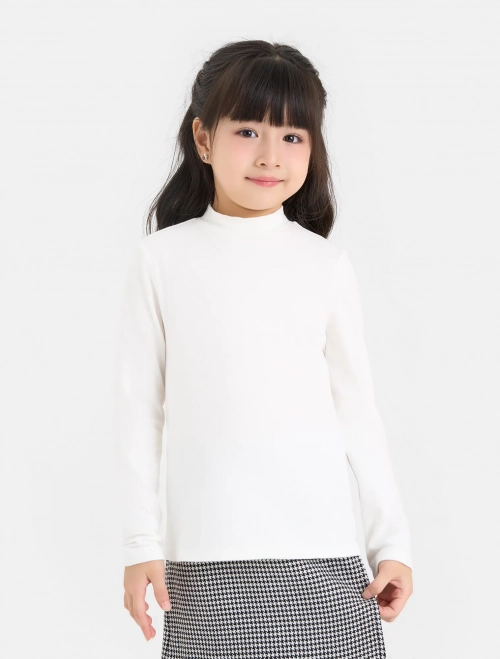Áo giữ nhiệt bé gái cổ lửng