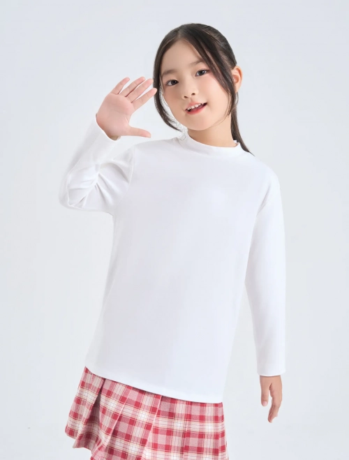 Áo body bé gái cổ lửng