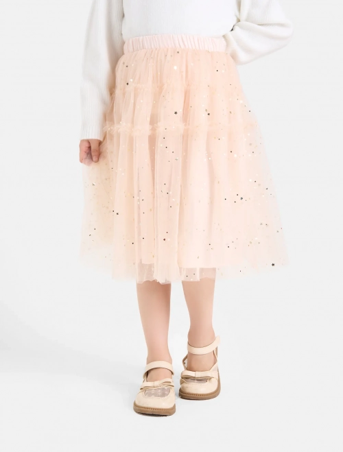 Chân váy lưới bé gái