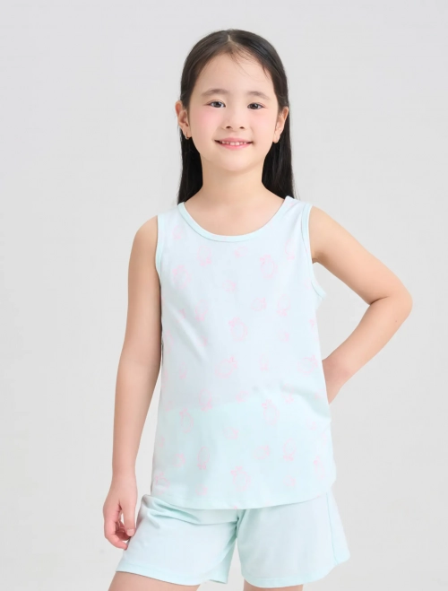 Combo 2 áo ba lỗ mặc nhà bé gái