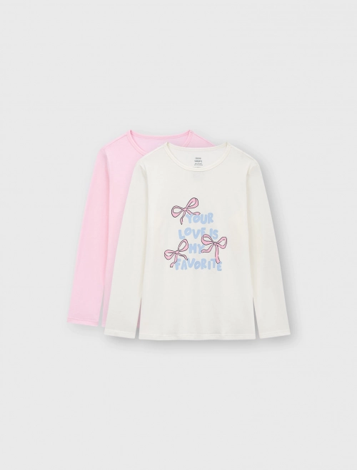 Combo 2 áo mặc nhà bé gái