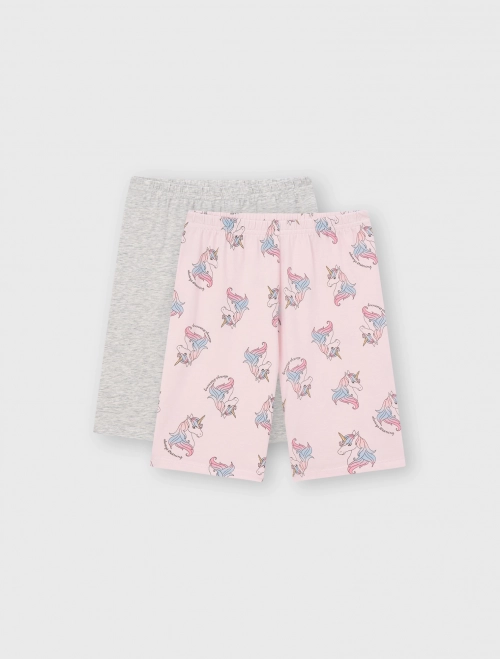 Combo 2 quần legging mặc nhà bé gái