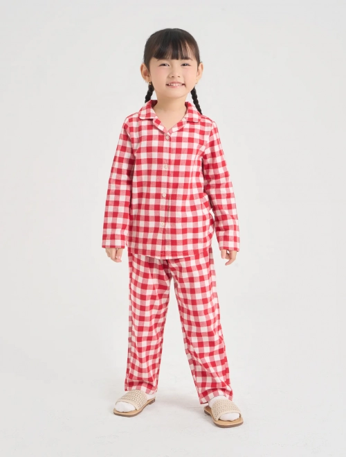 Bộ pyjama bé gái dài tay quần dài