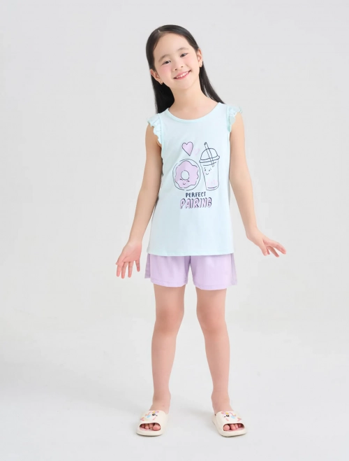 Bộ mặc nhà bé gái