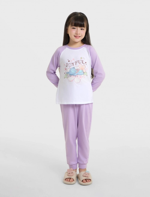 Bộ mặc nhà bé gái cotton in hình Disney