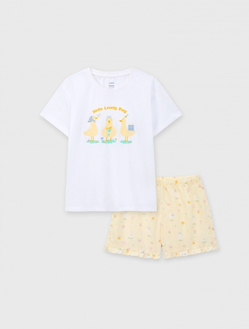 Bộ mặc nhà bé gái