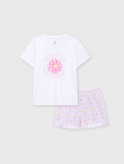 Bộ mặc nhà bé gái có hình in | OEKO-TEX