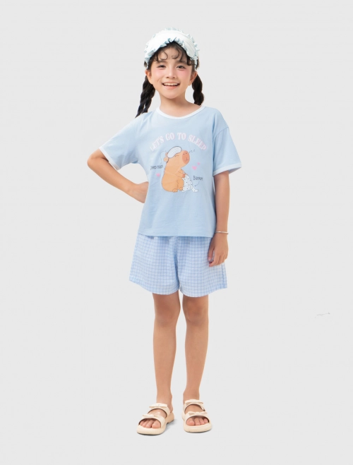 Bộ mặc nhà bé gái có hình in | OEKO-TEX