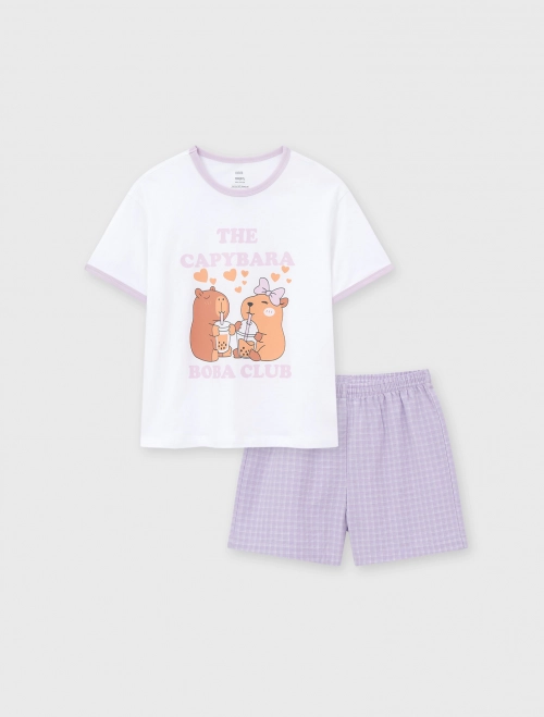 Bộ mặc nhà bé gái