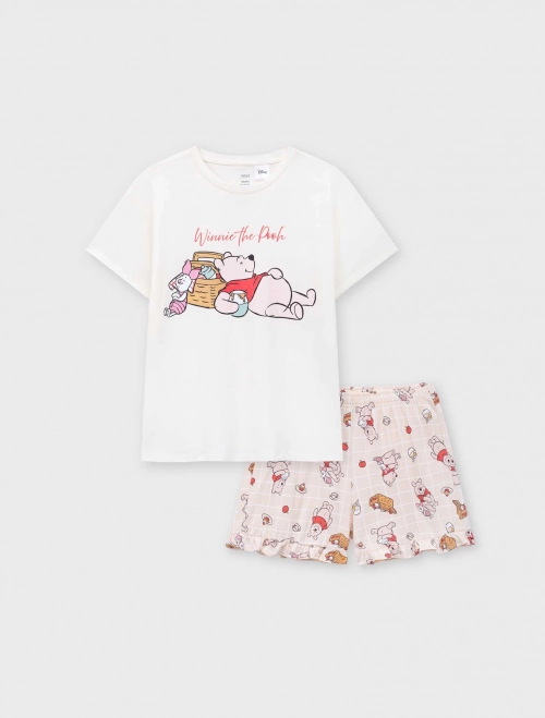Bộ mặc nhà bé gái in hình Mickey & Friends | OEKO-TEX