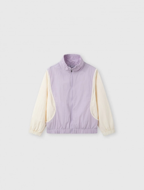 Áo khoác bé gái phối tay