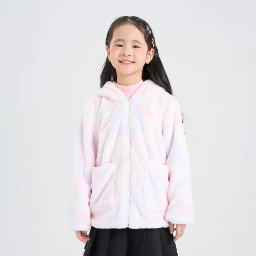 Áo khoác lông bé gái