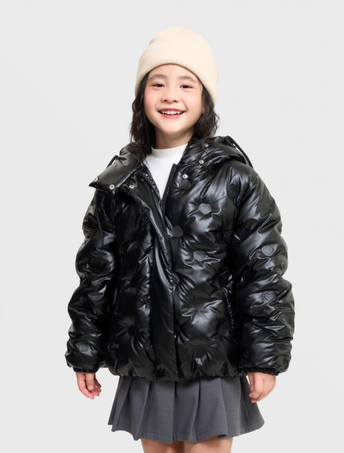 Áo khoác chần bông bé gái