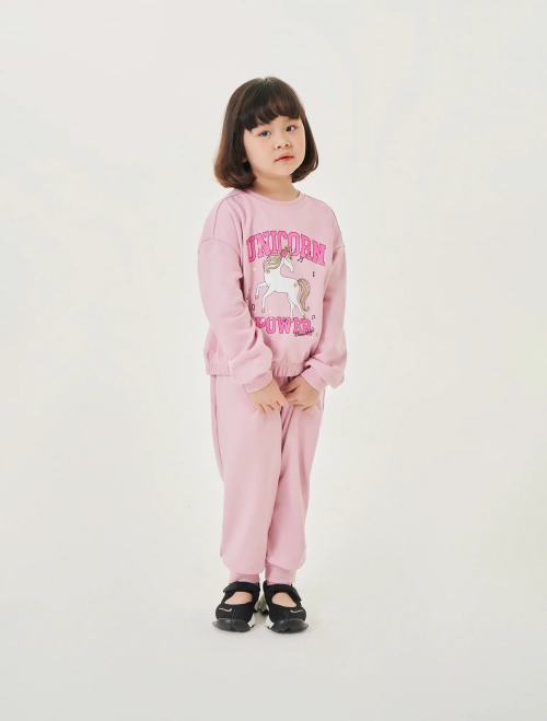 Bộ quần áo nỉ bé gái áo dài tay quần dài