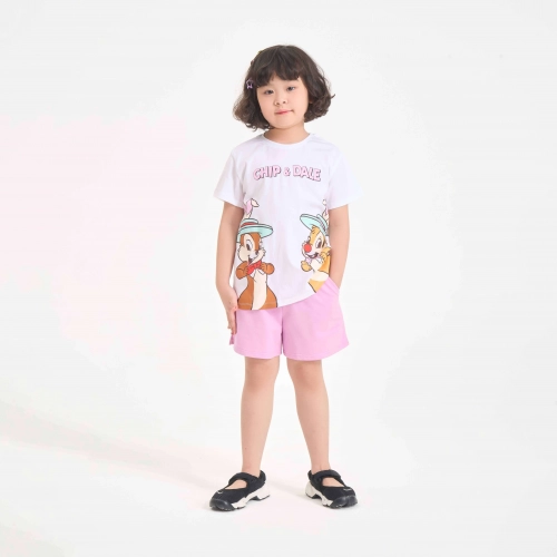 Áo phông bé gái cotton USA có hình in