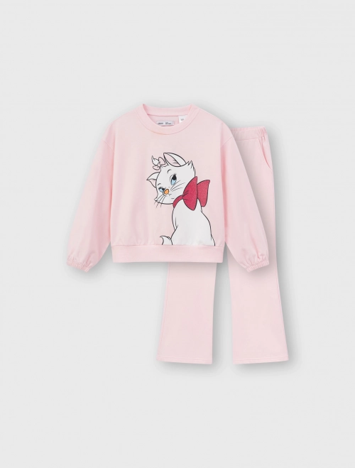 Bộ quần áo bé gái in hình Marie