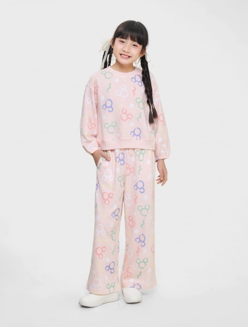 Bộ quần áo nỉ bé gái hình in Mickey