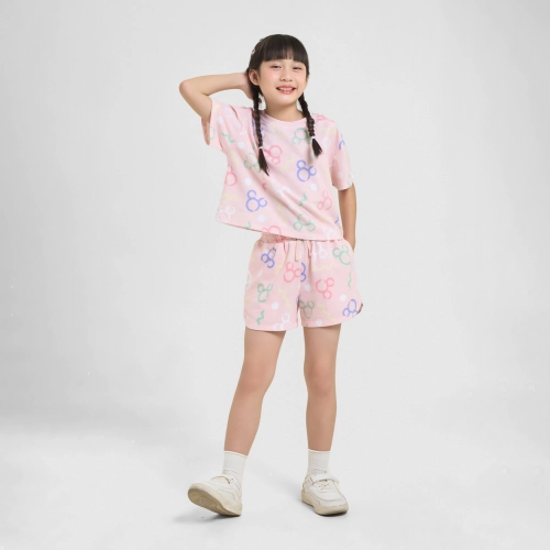 Bộ quần áo bé gái in hình Mickey
