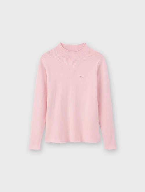 Áo len cổ lửng bé gái