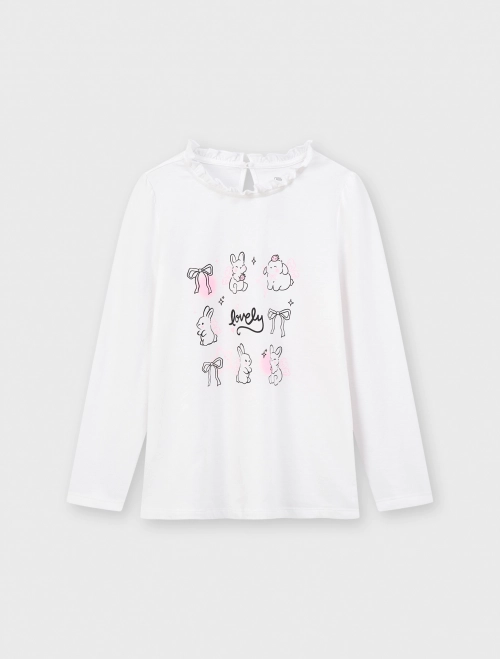Áo phông bé gái dài tay cotton USA | Oeko-Tex