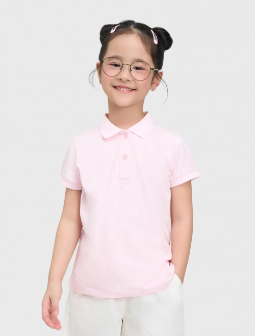 Áo polo bé gái