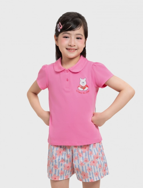 Áo polo bé gái