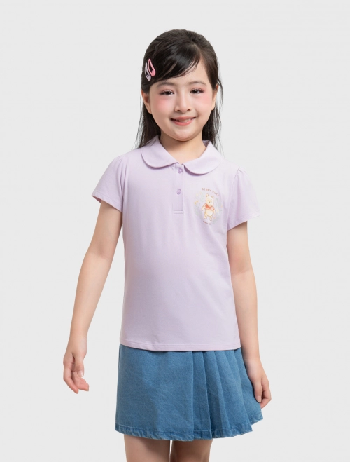 Áo polo bé gái