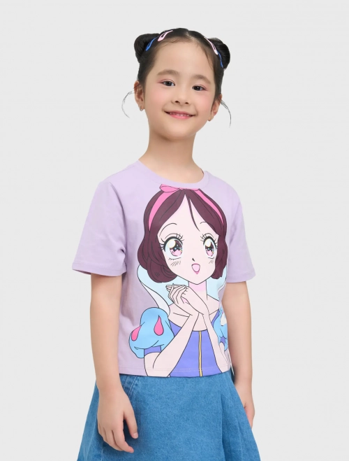 Áo phông bé gái cotton USA có hình in