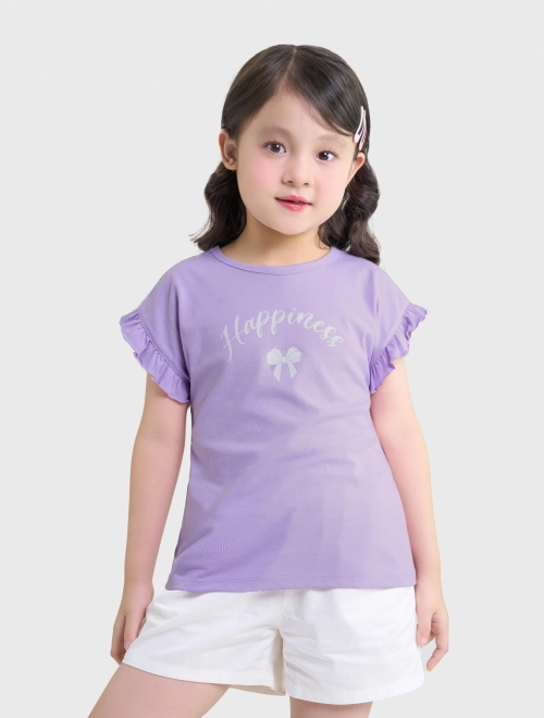 Áo phông bé gái cotton USA có hình in