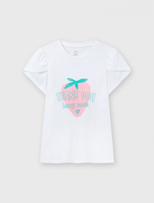 Áo phông bé gái cotton USA có hình in