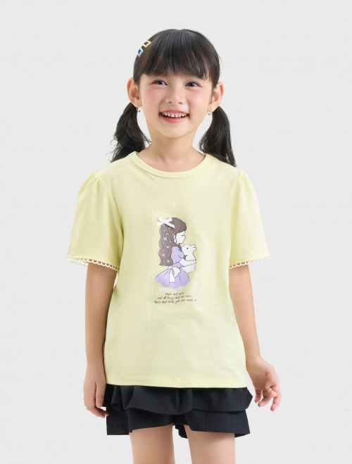 Áo phông bé gái Cotton USA | OEKO-TEX