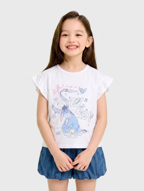 Áo phông bé gái Cotton USA hình in Disney | OEKO-TEX