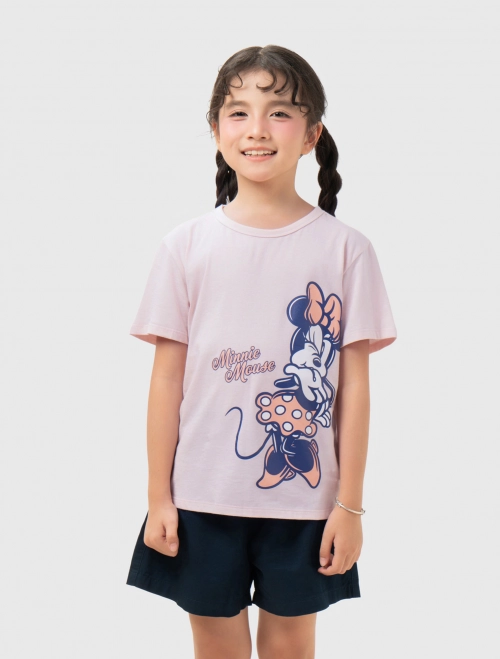 Áo phông bé gái Cotton USA in hình Disney