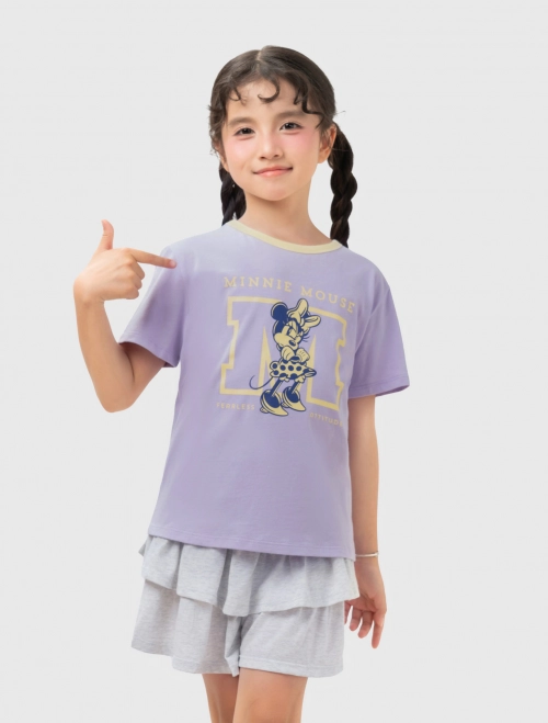 Áo phông bé gái Cotton USA in hình Disney