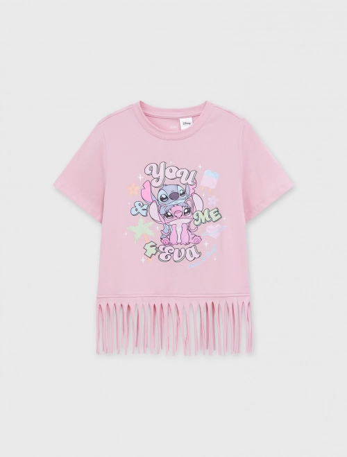 Áo phông bé gái Cotton USA có hình in