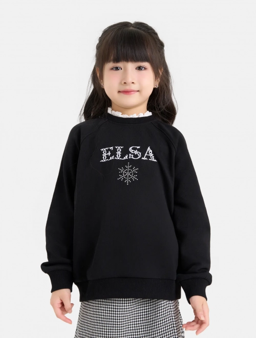 Áo nỉ bé gái in hình Elsa