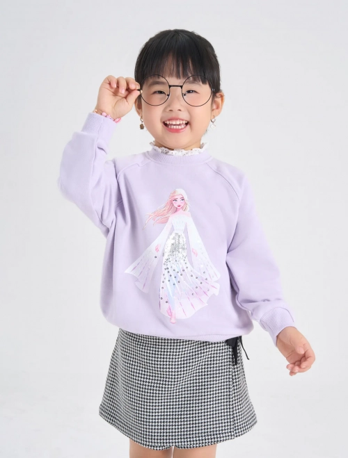 Áo nỉ bé gái in hình Elsa