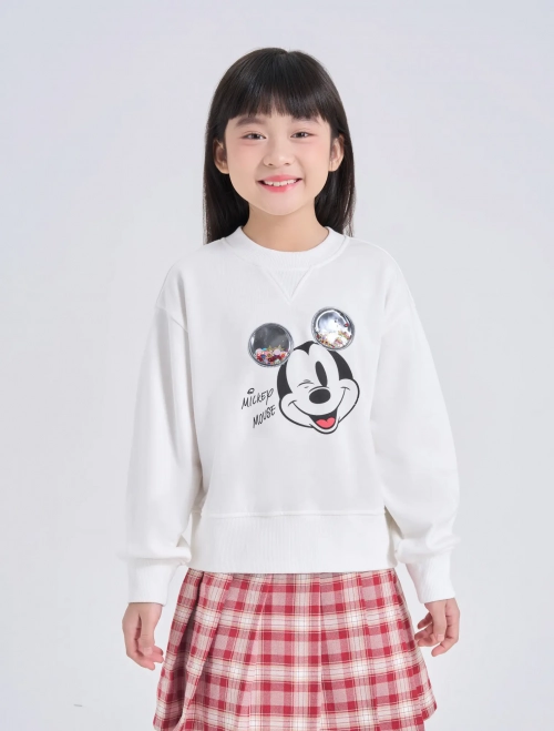 Áo nỉ bé gái in hình Mickey